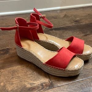 Size 8.5 Red Espadrille’s